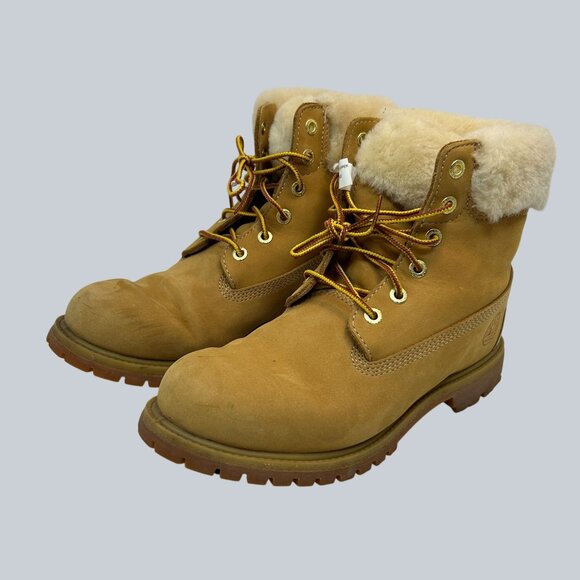 Timberland Womens Shearling-Lined Waterproof Premium 6" Boots Size 9M - Picture 6 of 10
